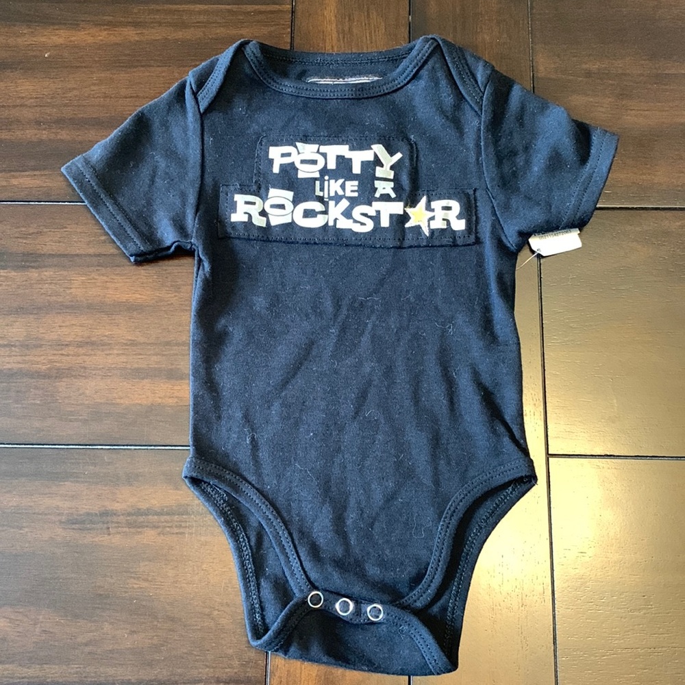 6-9 month rebel rebel onsie unisex!